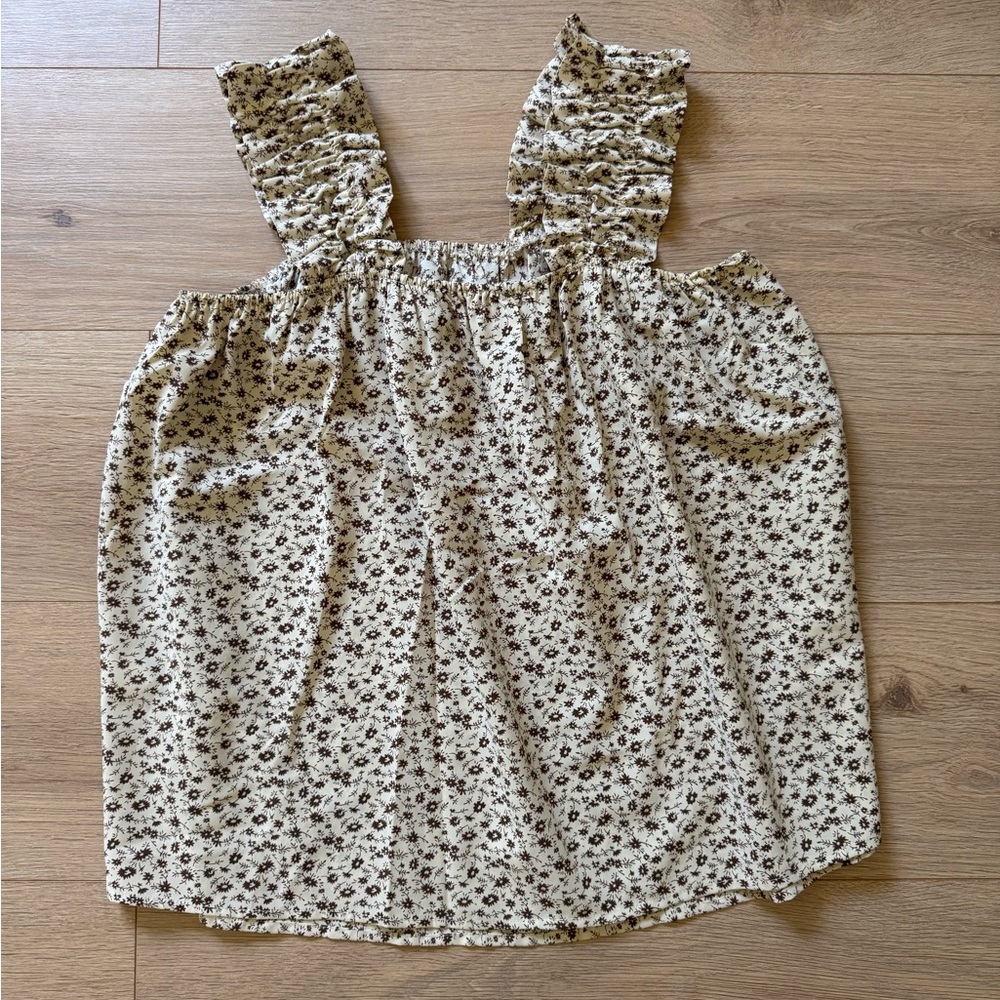 Floral Print Sleeveless Top